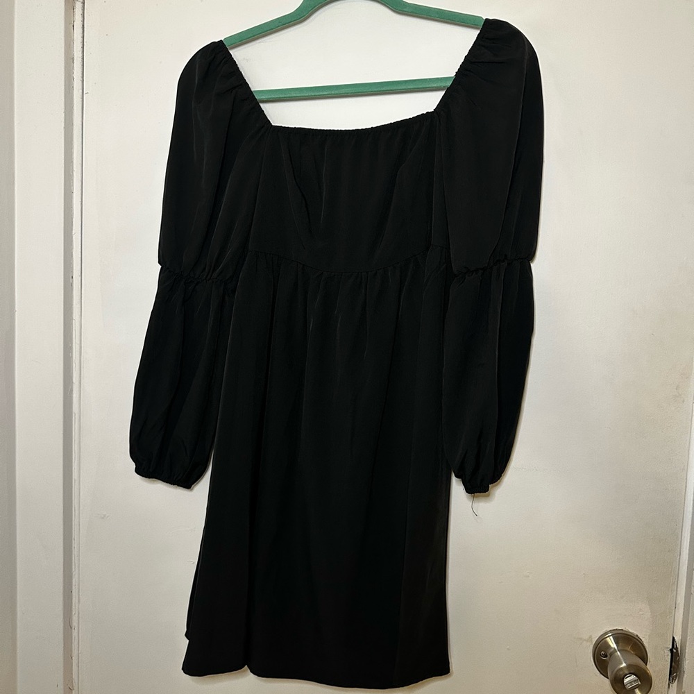 Chic Black Long Sleeve Dress